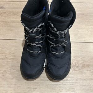 Sorel Black Boots with White Accents